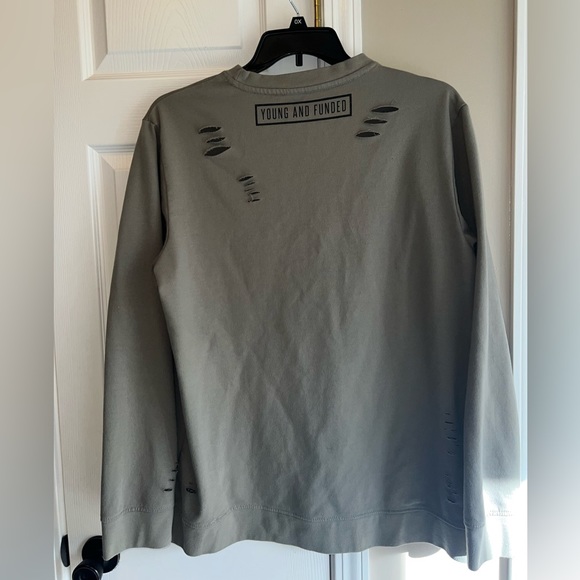 Men’s distressed sweatshirt size XXL - Picture 4 of 7